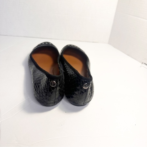 Donald J Pliner Reptile Print Studded Toe Leather Ballet Flats 8.5 - Picture 5 of 10